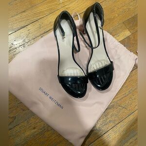 Stuart Weitzman Glossy Black Heels